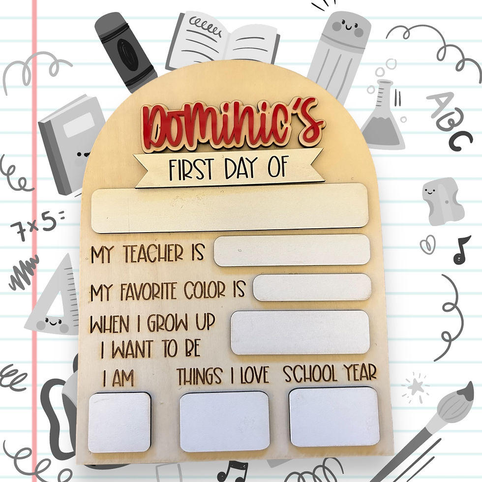 Thumbnail: First day of school sign