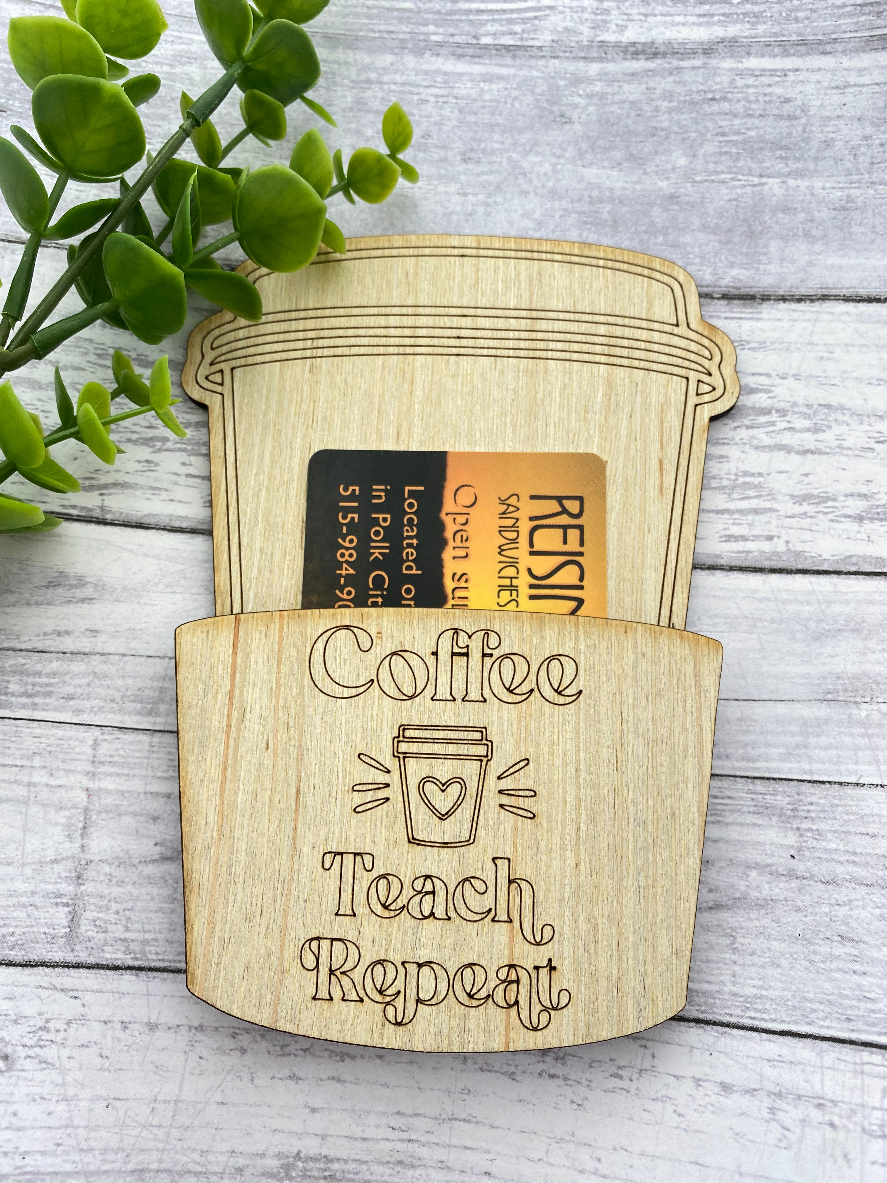 Teacher Gift Card Holder