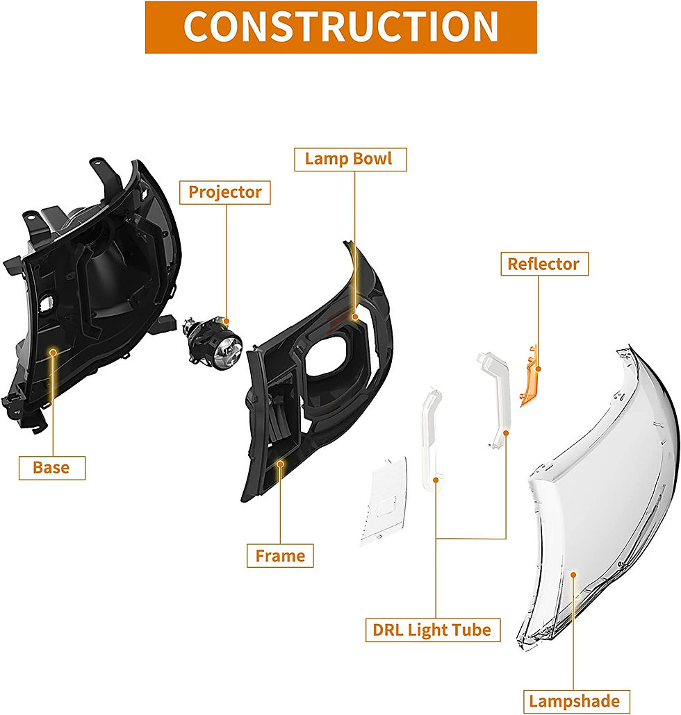 Thumbnail: oEdRo LED DRL Headlight Assembly 