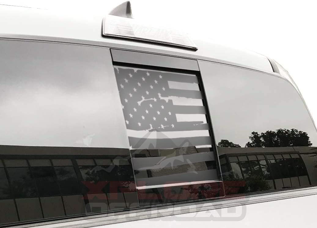 Rear Middle Window American Flag Vinyl Decal