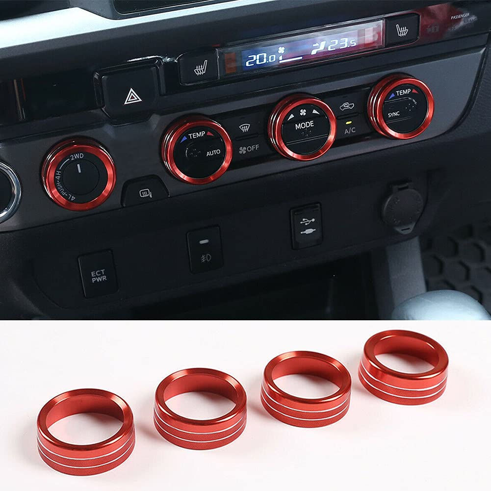 4pcs Air Conditioner Switch CD Button Knob 