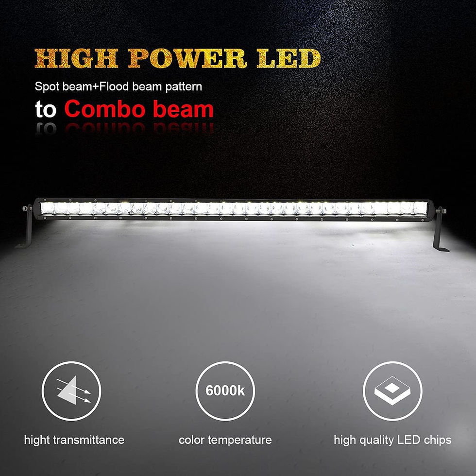 Thumbnail: 32" 150W LED Light Bar & Front Hidden Bumper Grille Mounting Brackets 