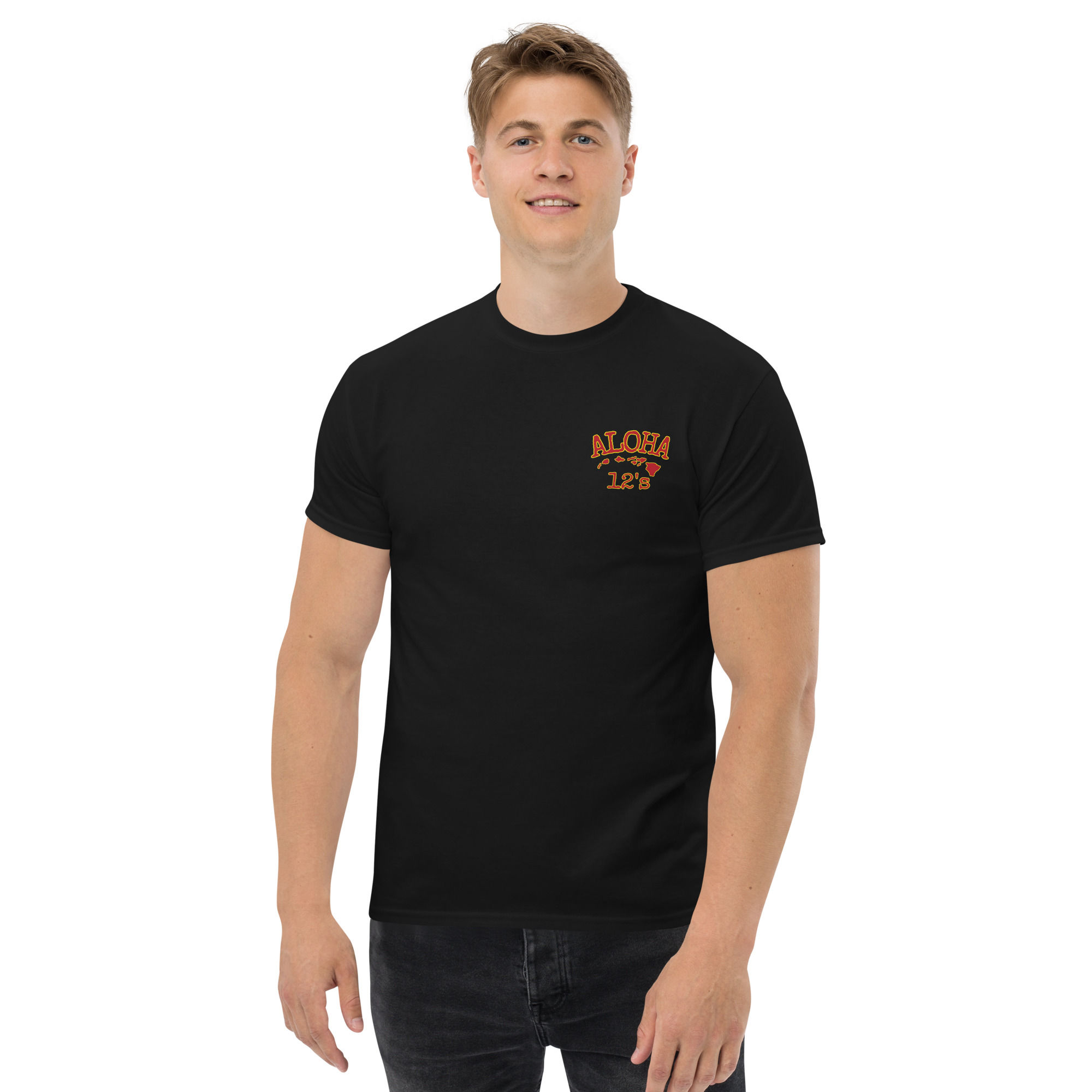 The Aloha 12s support shirt