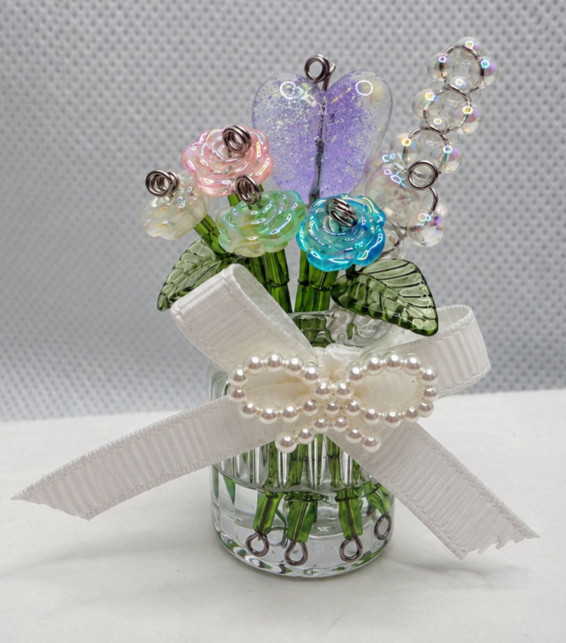 Lavender Heart Mini Vase