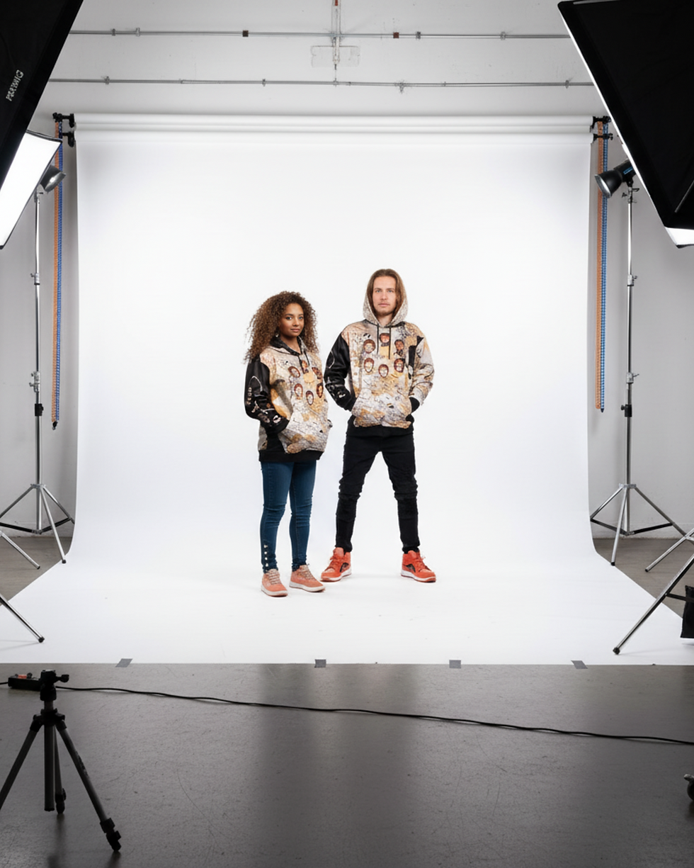 Thumbnail: Pangea Map Hoodie w/ Circle of Unity - Ladies