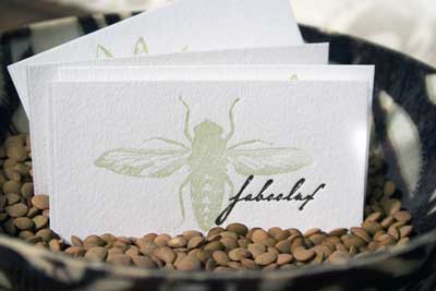 Letterpress busines card
