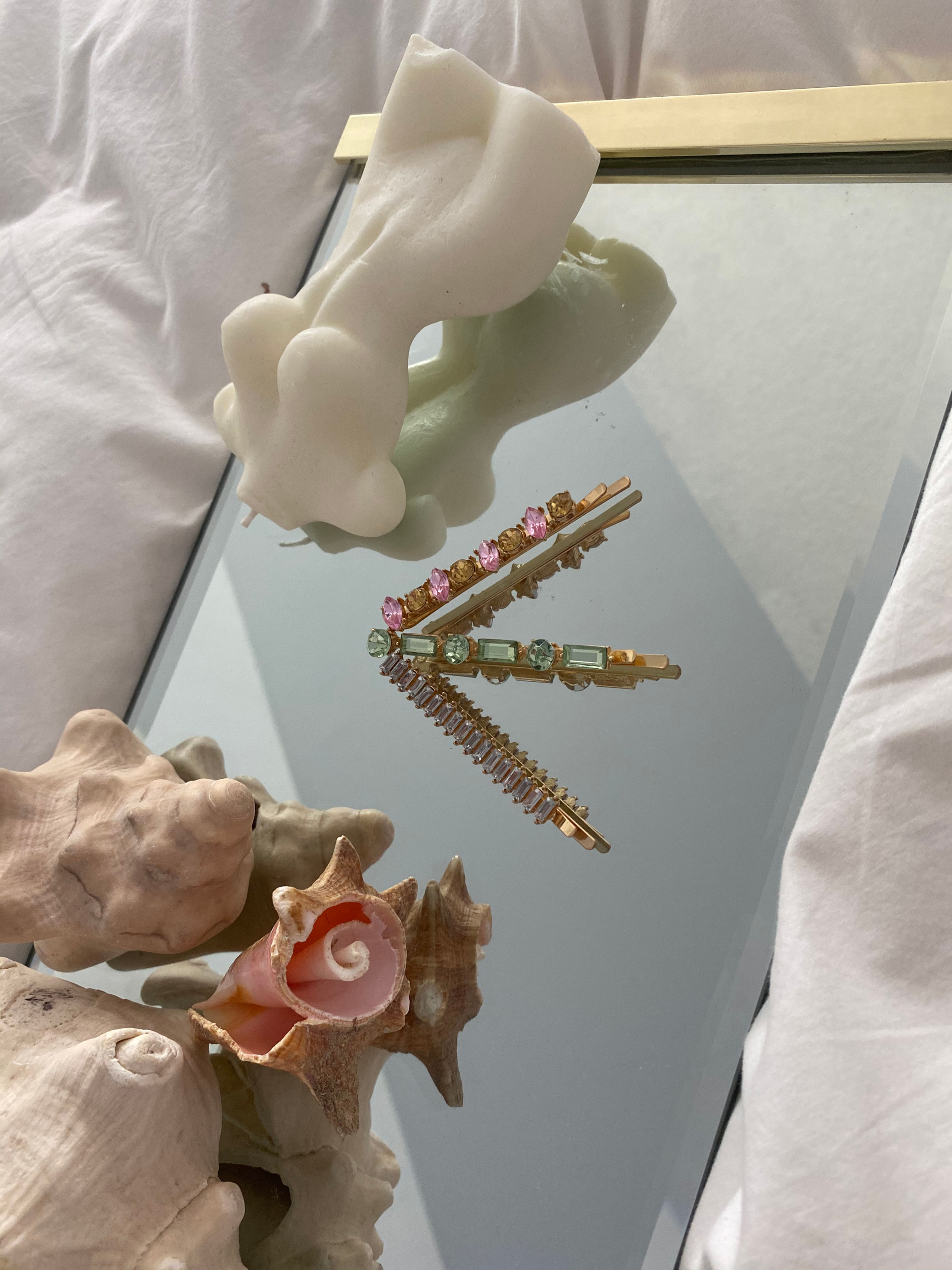 BLÜM jewelled trio set hair pins