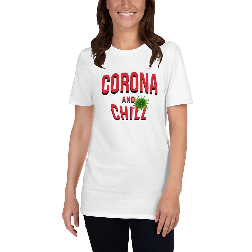 Thumbnail: White Corona and Chill Short-Sleeve Unisex T-Shirt