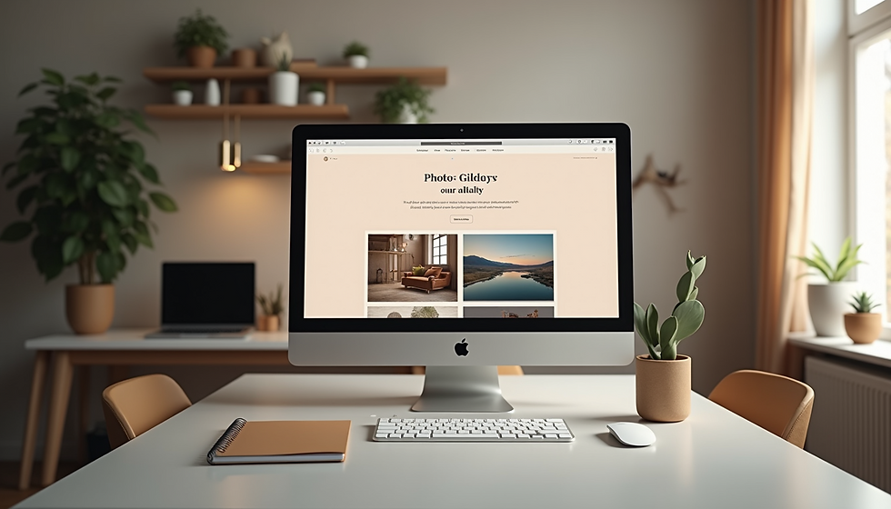 ウェブサイト機能:写真・動画の閲覧と予約方法