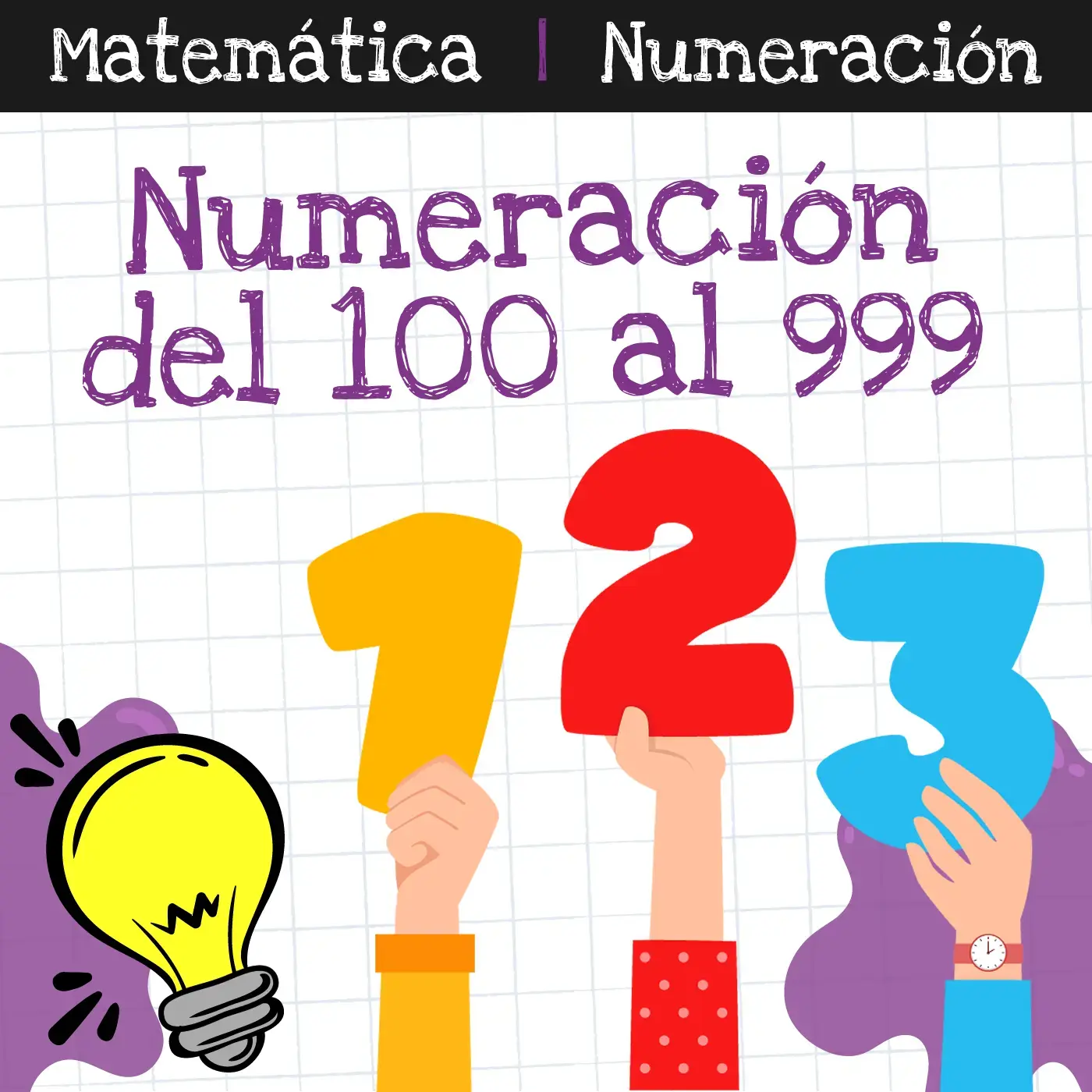 Numeración del 100 al 999