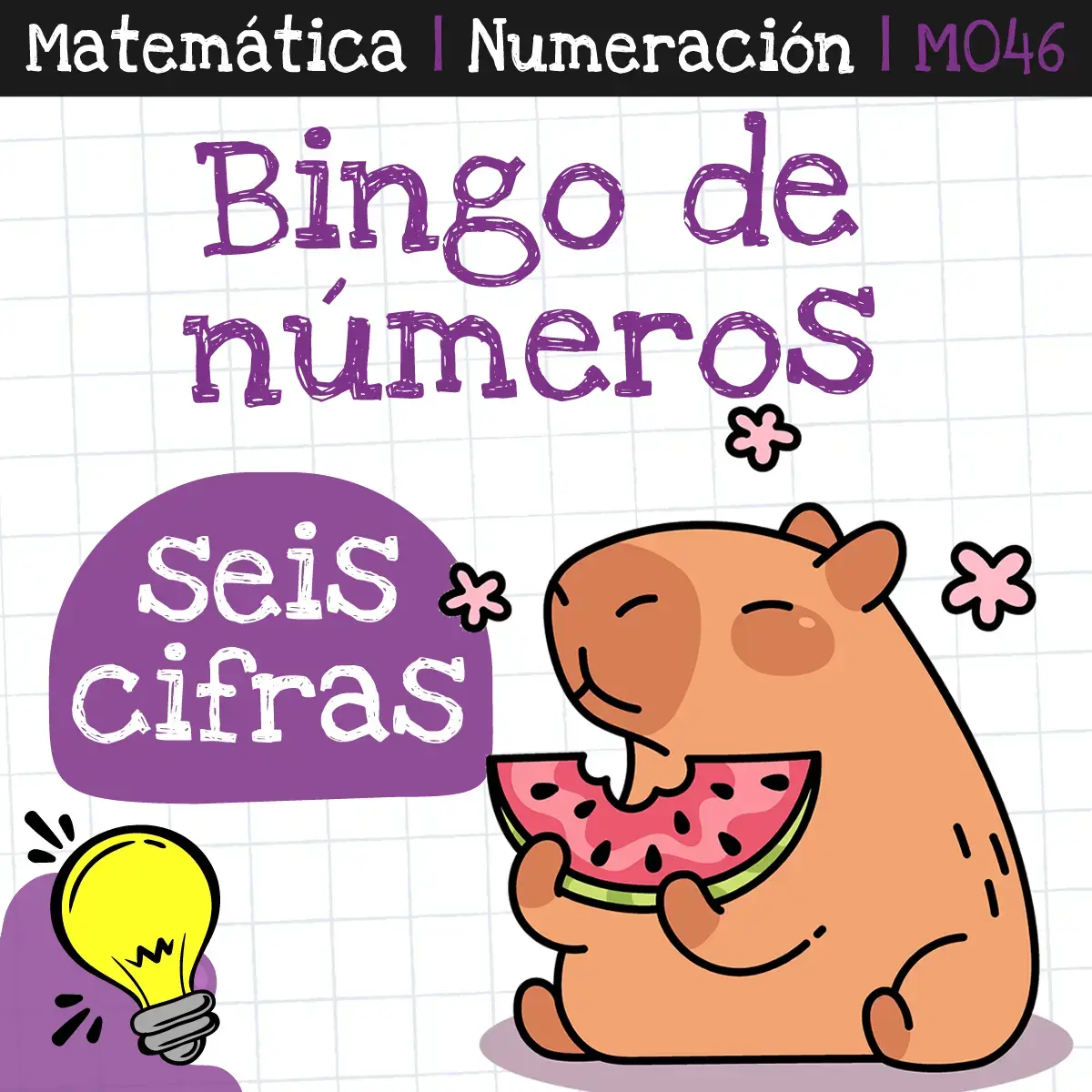 Bingo de números: seis cifras