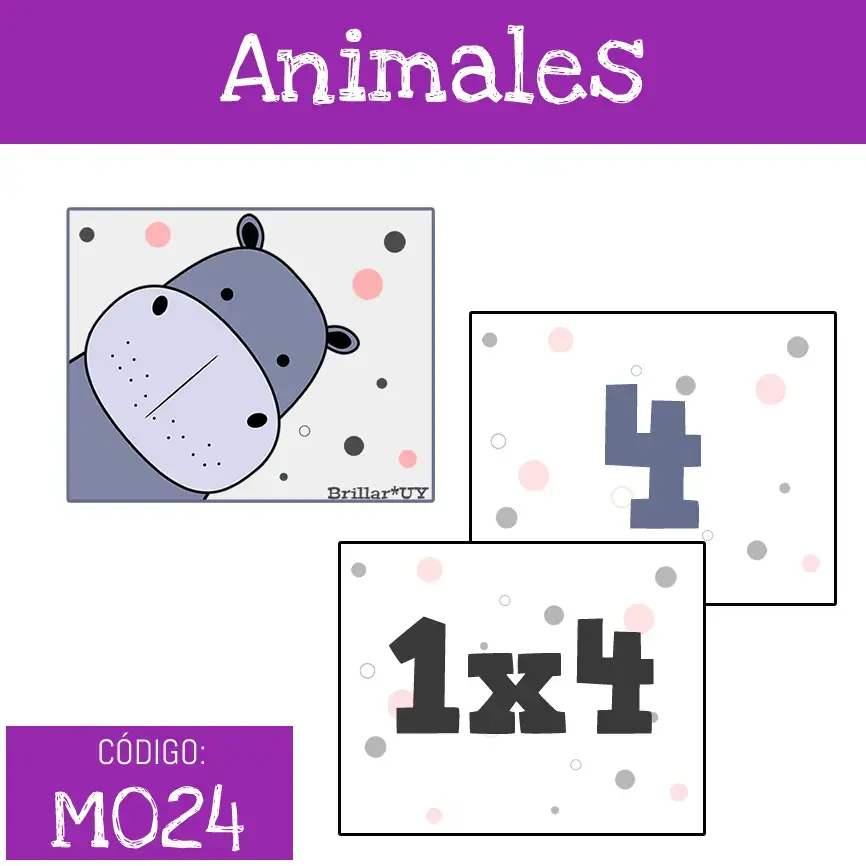 Miniatura: Memory: Tablas de multiplicar (Personajes del CLE)