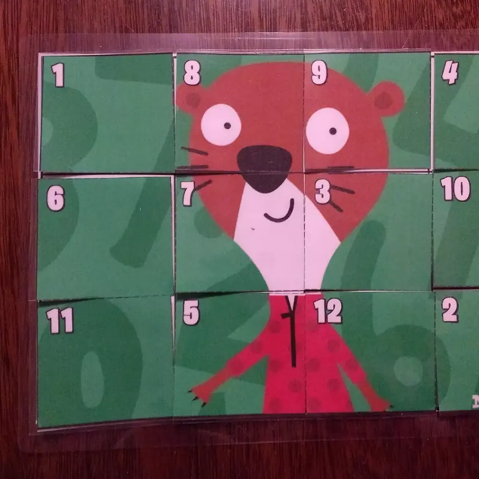 Miniatura: Puzzles de números - 1 al 12