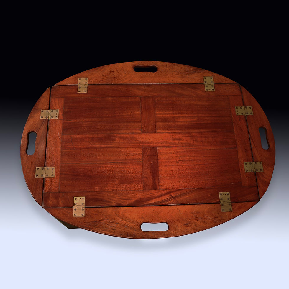 Thumbnail: Antique George III period mahogany Butlers Tray