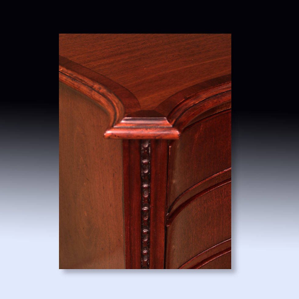 Thumbnail: Antique George III period mahogany chest of drawers