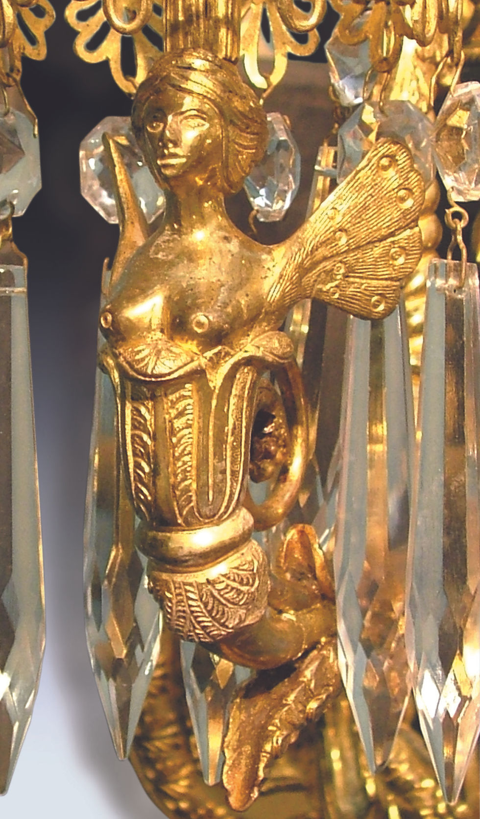 Thumbnail: Pair of Regency Period Gilt Bronze Wall Lights