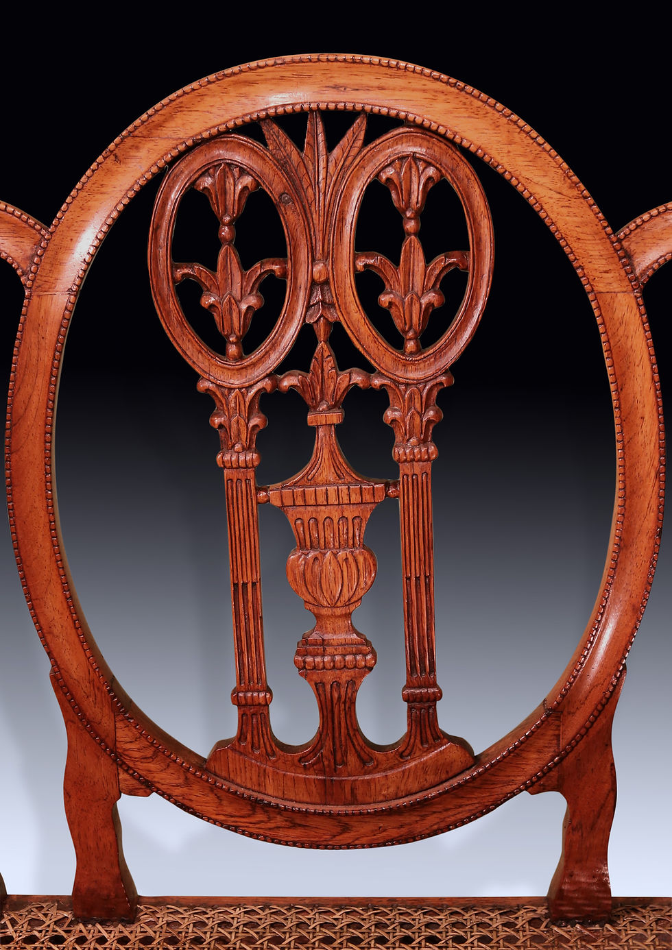 Thumbnail: Antique rare pair of late 18th century Colonial hardwood settees