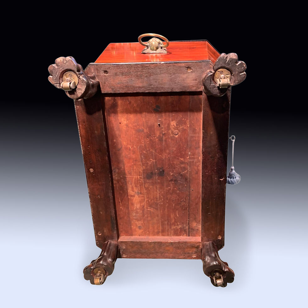 Thumbnail: Antique Regency period mahogany sarcophagus Wine Cooler
