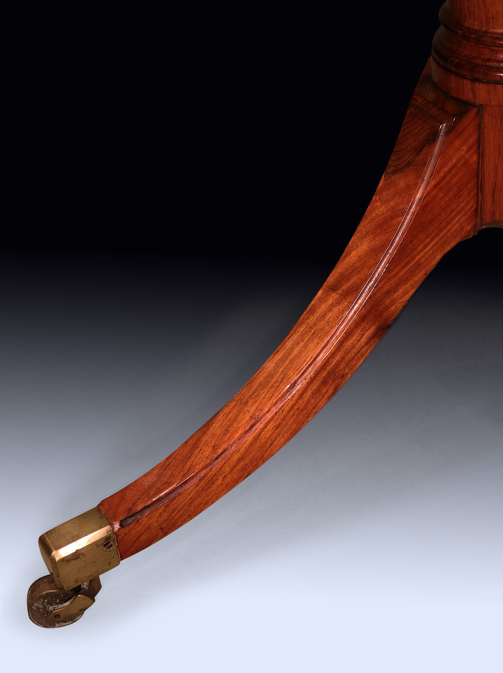 Thumbnail: Antique Regency period rosewood drum table