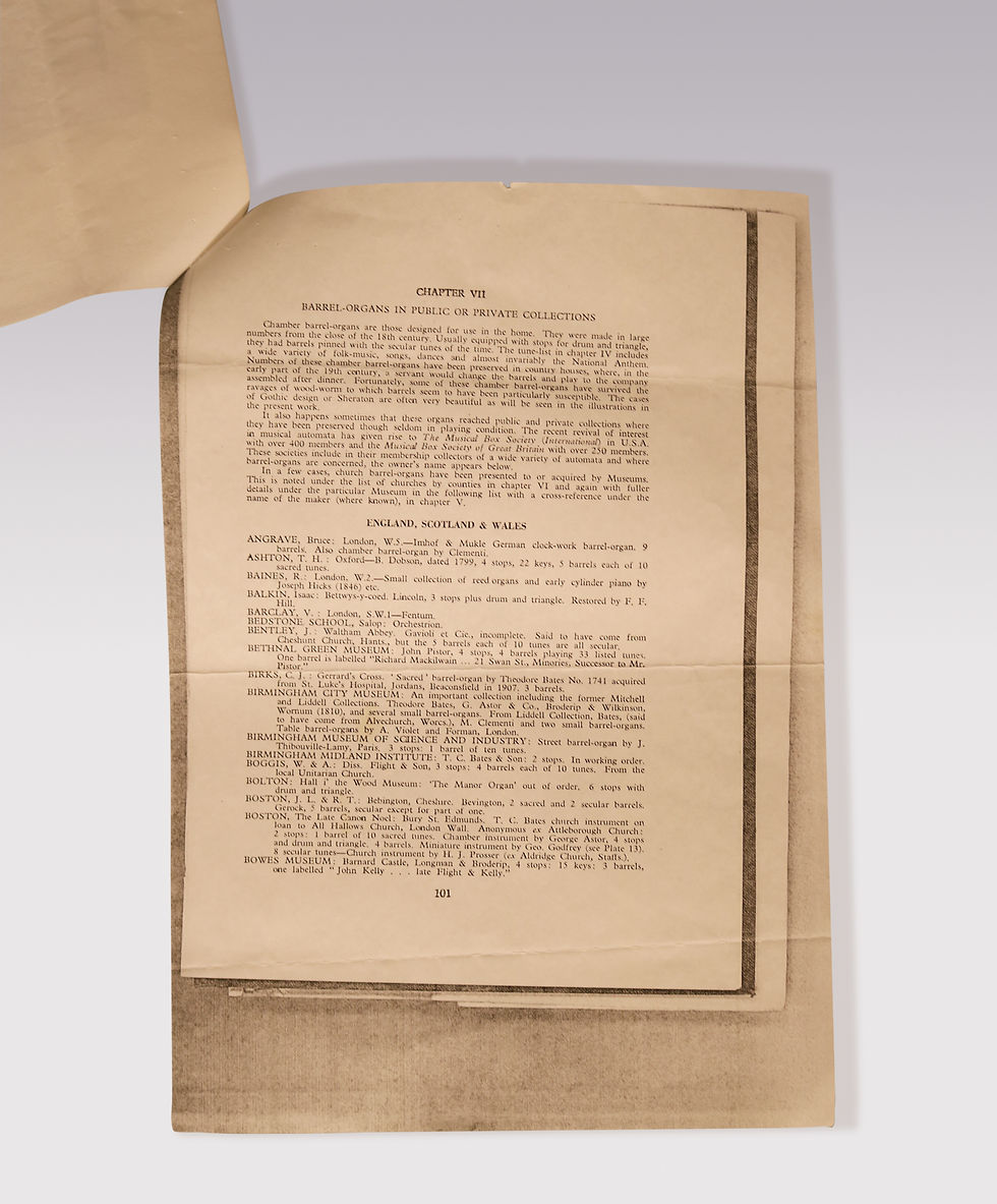 Thumbnail: A late 18th Century Chamber Barrel-Organ