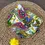 Miniature : pochette de rangement 3 en 1 motif cachemire ouverte