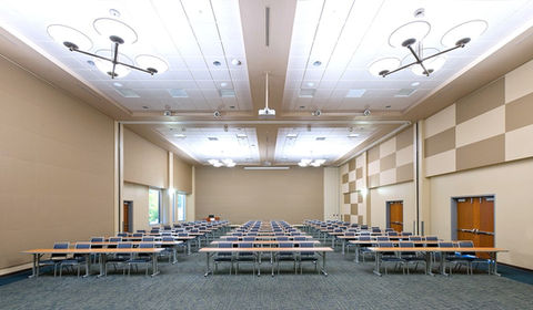 The Great Room can split into two rooms for smaller meetings, events and conferences.