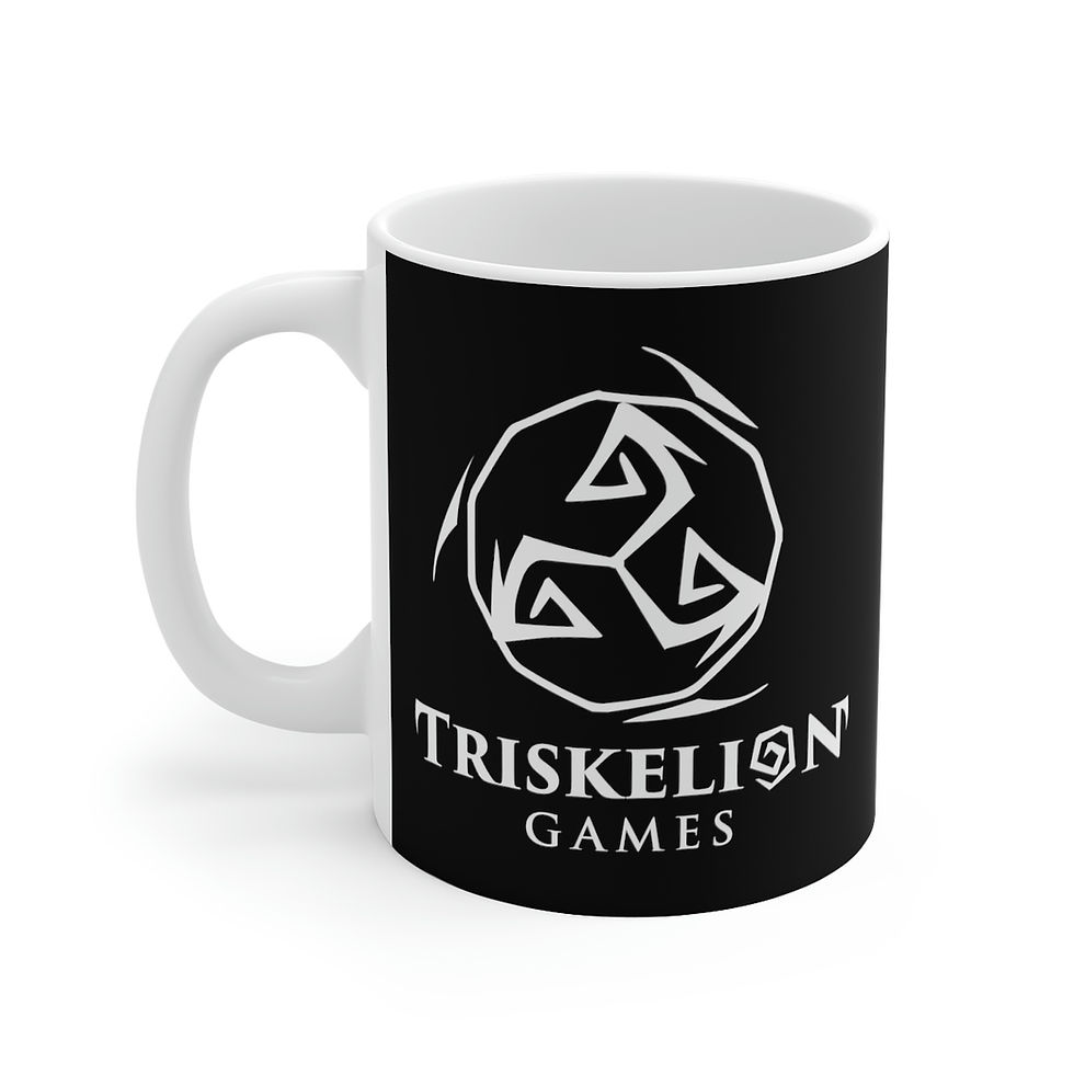 Thumbnail: UK Shipped - Triskelion Games Logo 11oz Mug black
