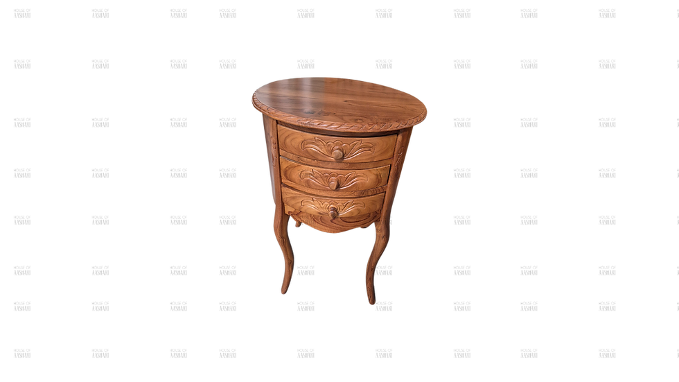 Thumbnail: Oval 3 Drawer Chest