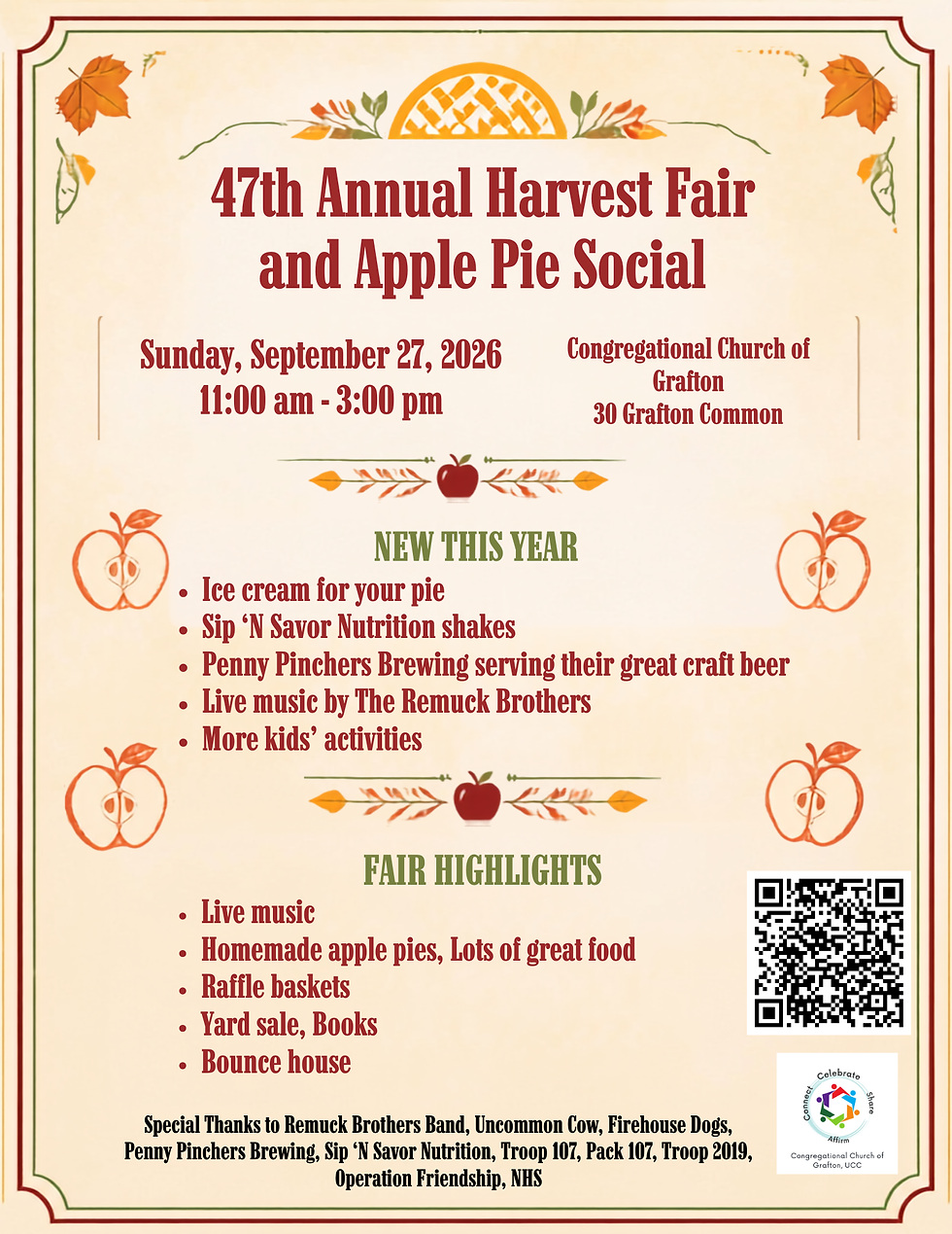 Harvest Fair and Apple Pie Social