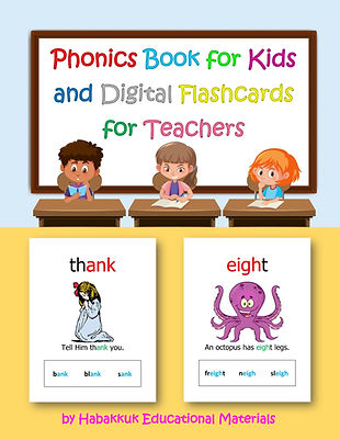 Phonics Book for Kids and Digital Flashcards for Teachers, by Habakkuk Educational Materials