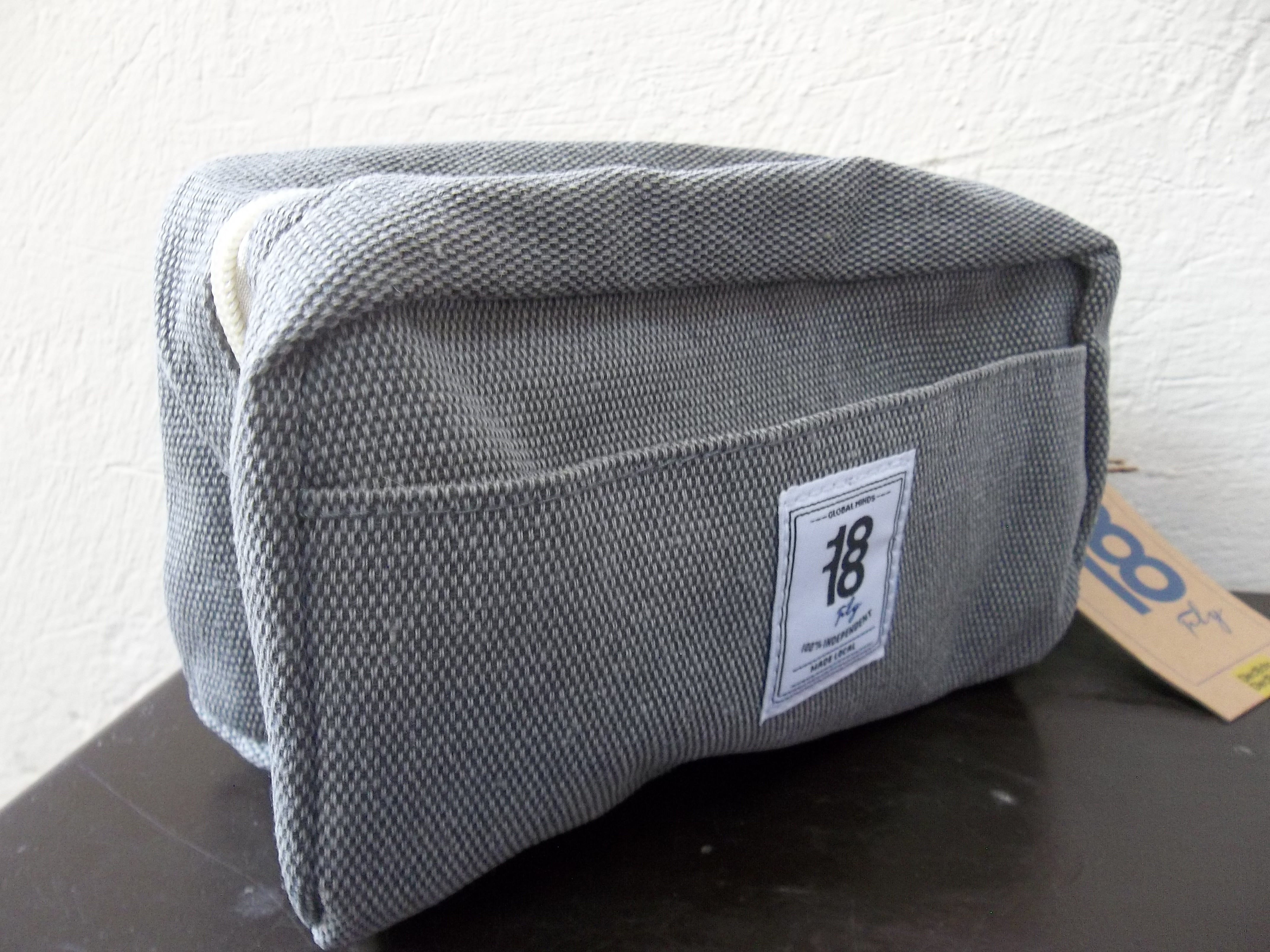 Comestiquera Tela Grande Gris