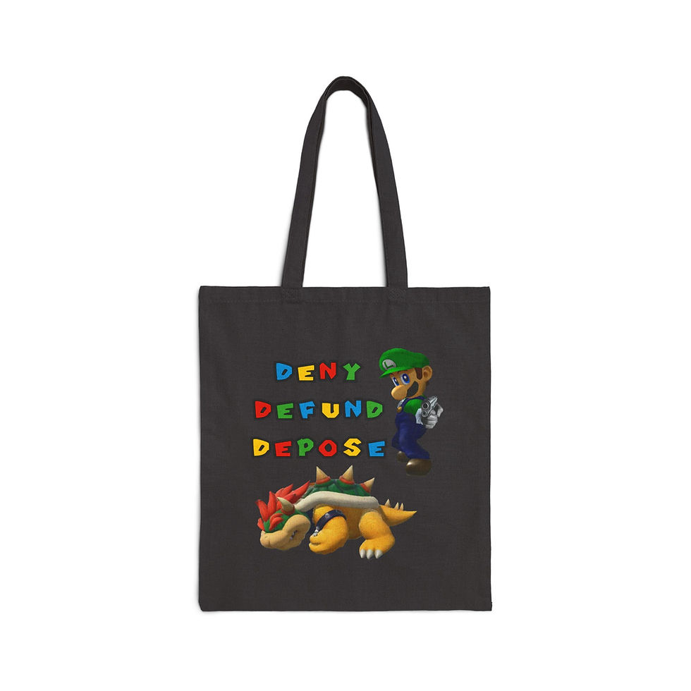 Thumbnail: Deny Defund Depose- Bag (canvas)