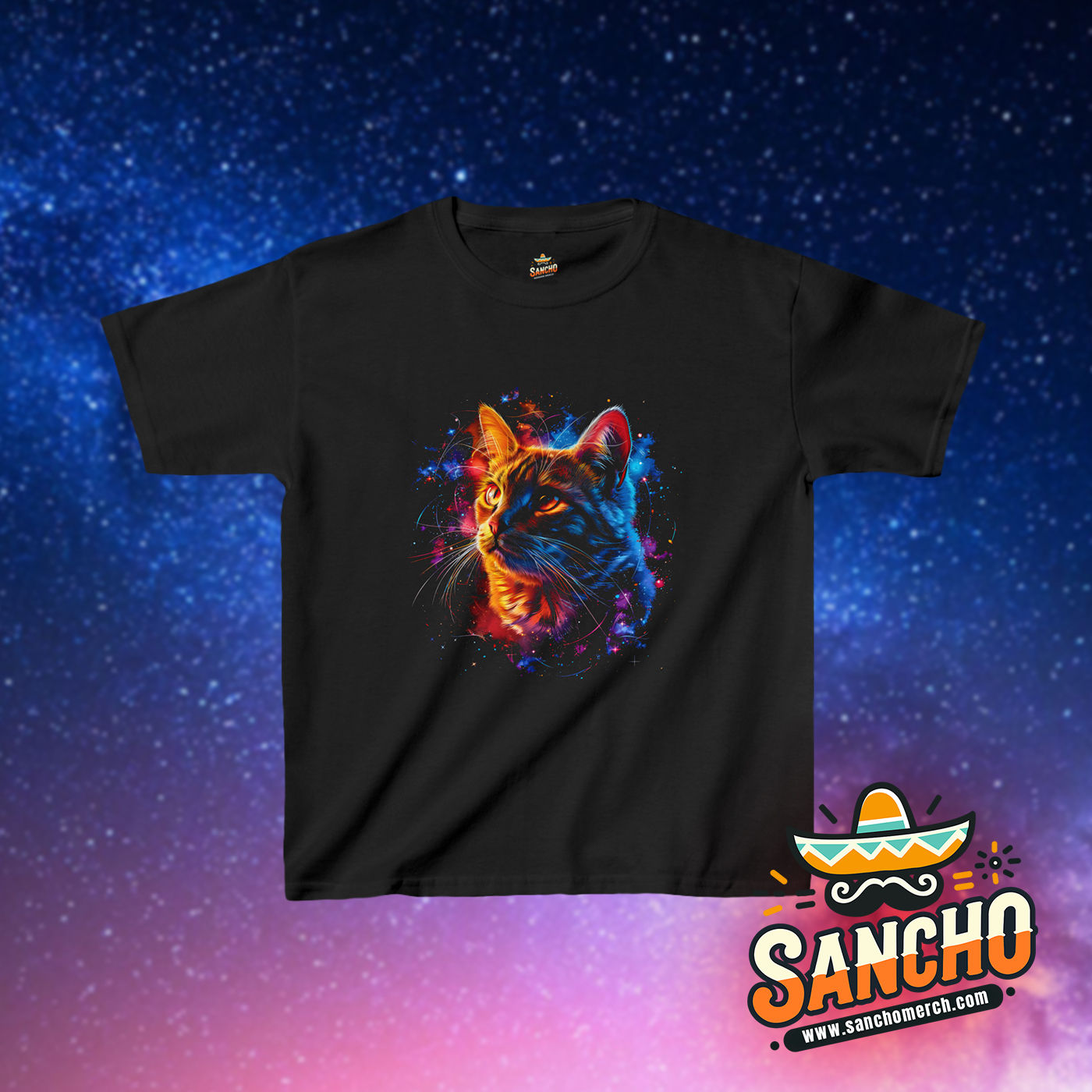 Cosmic Cat - Kids Heavy Cotton™ Tee