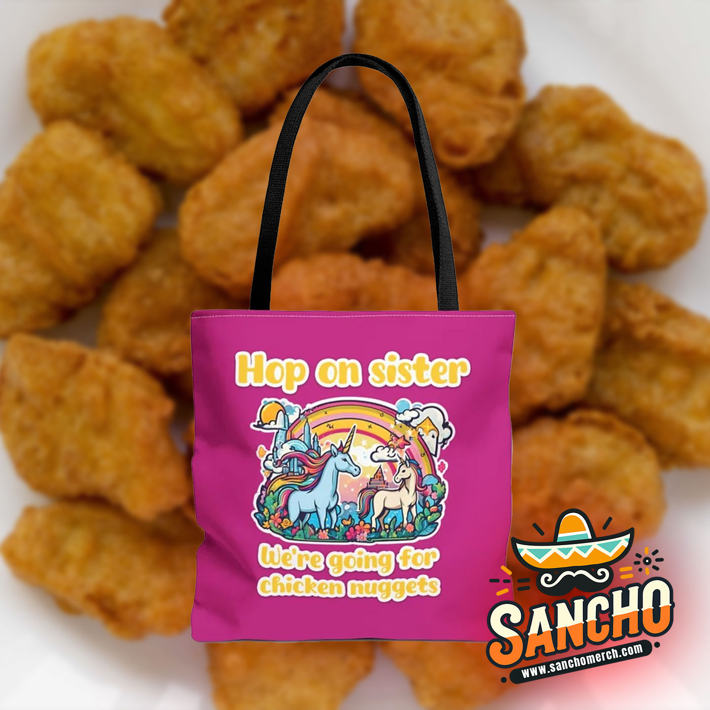 Hop On Sister, We're Going For Chicken Nuggets