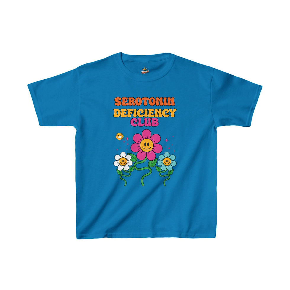 Thumbnail: Serotonin Deficiency Club - Kids Heavy Cotton™ Tee