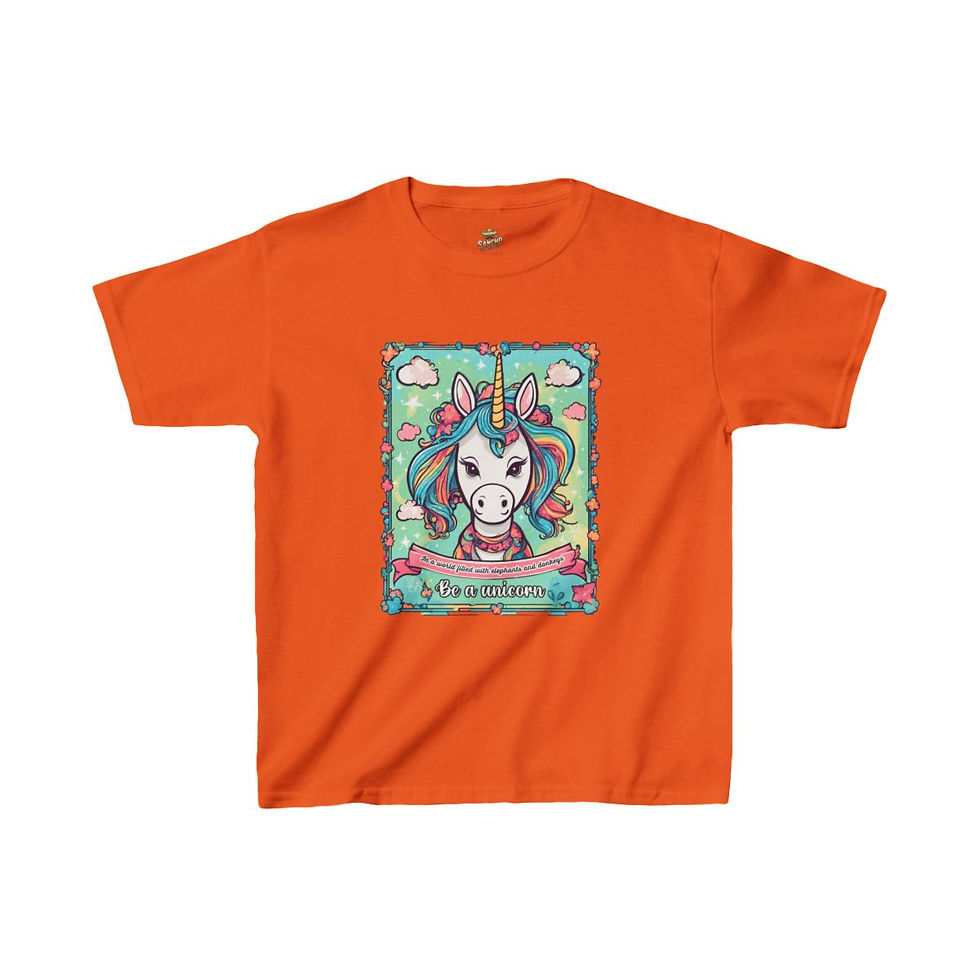 Thumbnail: Be A Unicorn- Kids Heavy Cotton™ Tee