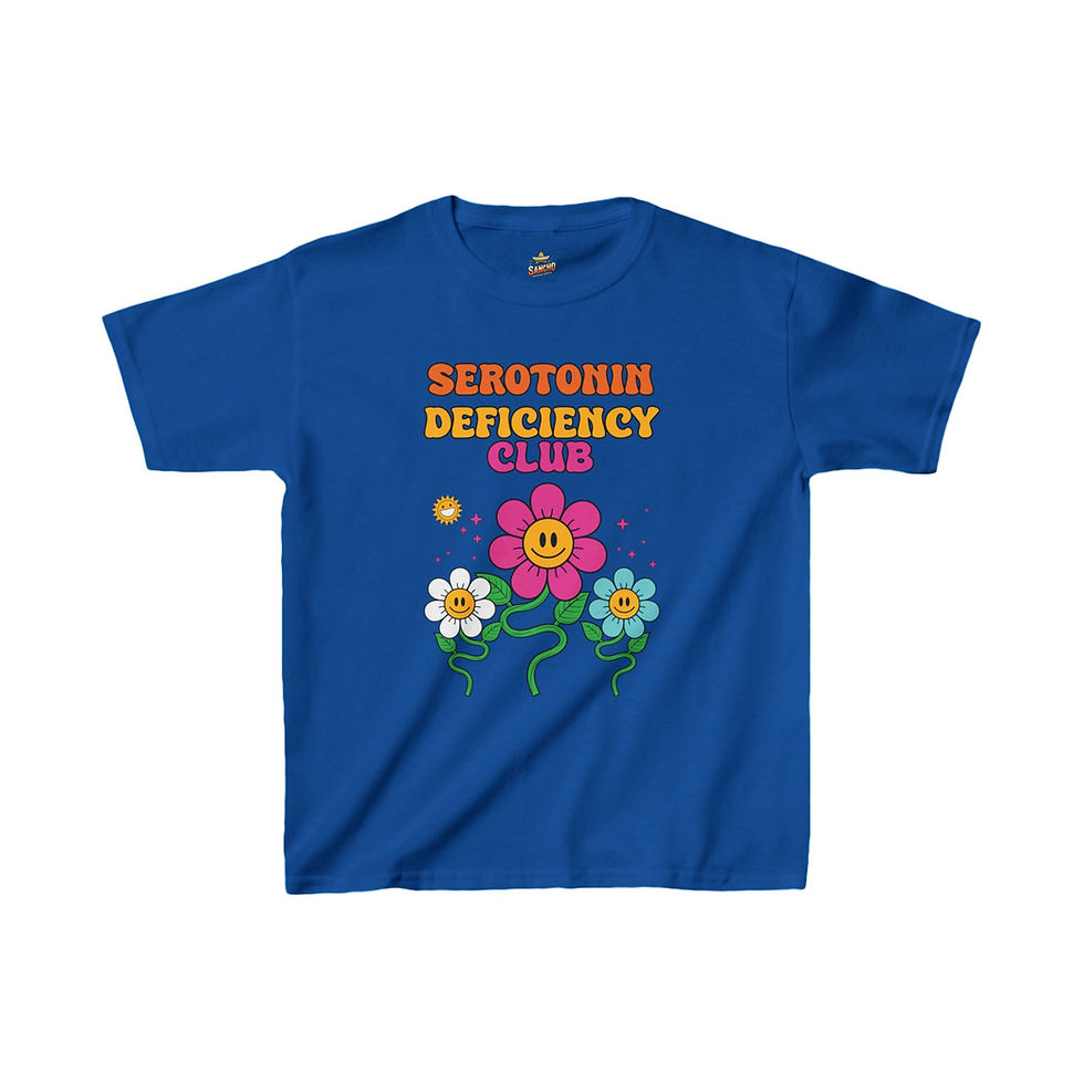 Thumbnail: Serotonin Deficiency Club - Kids Heavy Cotton™ Tee