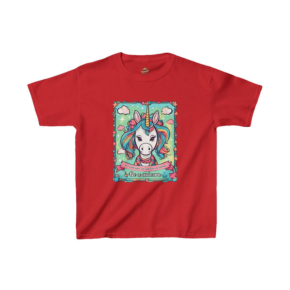 Thumbnail: Be A Unicorn- Kids Heavy Cotton™ Tee