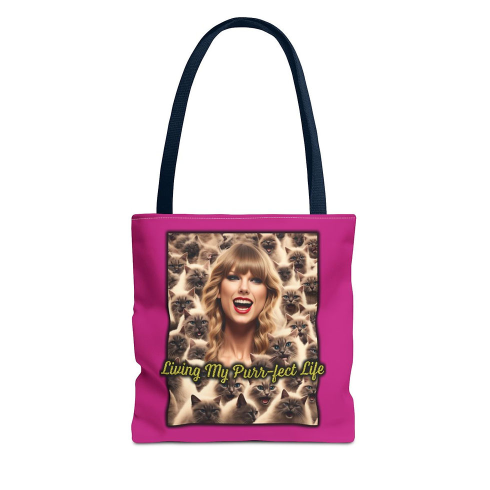 Thumbnail: Living My Purr-Fect Life Bag (Gold)