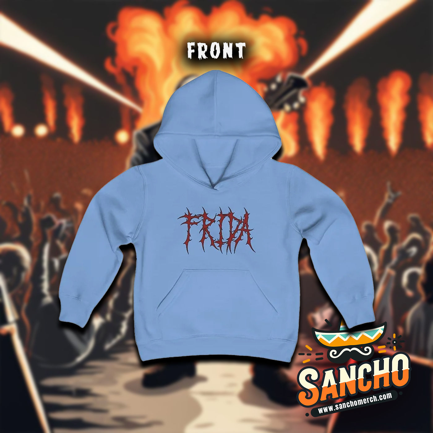 Frida Core- Youth blend hooded sweatshirt