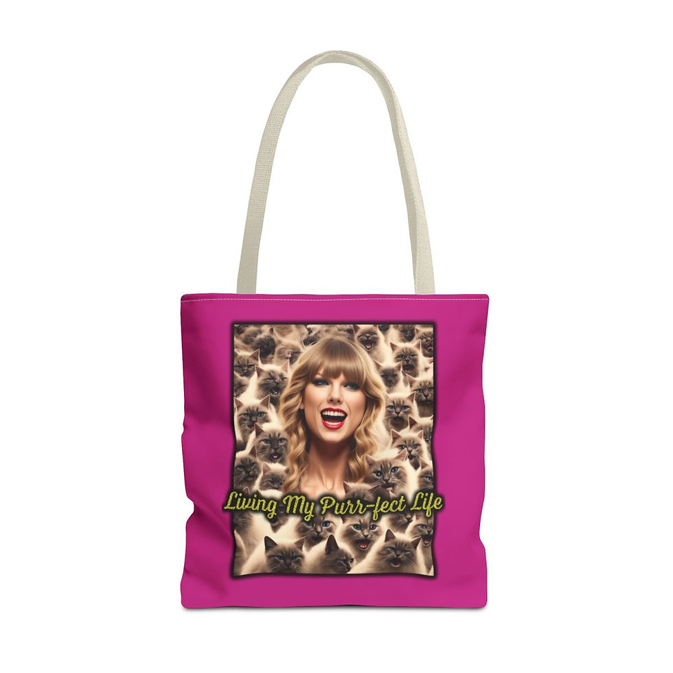 Thumbnail: Living My Purr-Fect Life Bag (Gold)