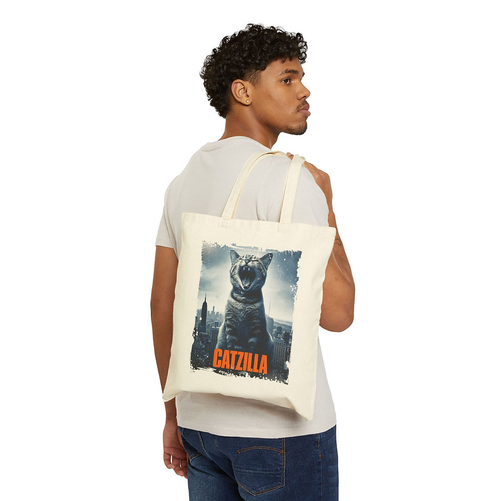 Thumbnail: Catzilla Returns- Bag (canvas)