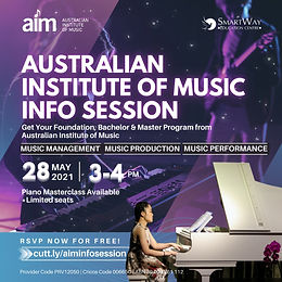 Australian Institute of Music (AIM) Info Session and Piano Masterclass