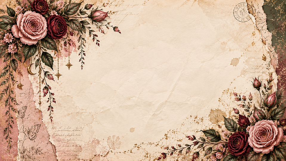 Vintage Rose Parchment Collage.png