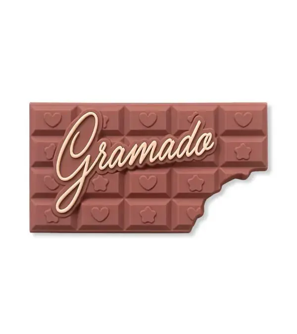 mã de geladeira Gramado RS chocolate personalizado com elementos inspirados na cidade e sua tradição