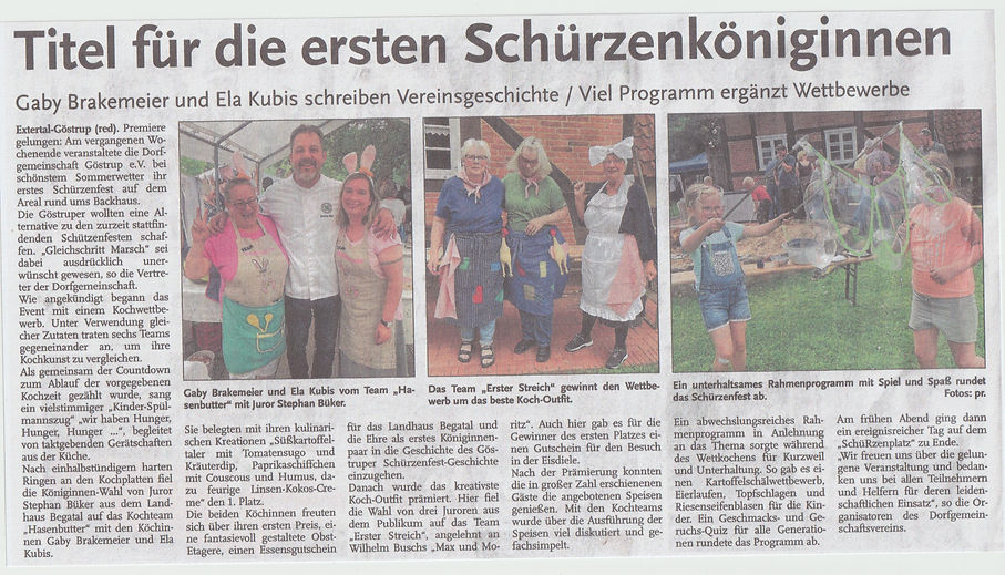 Presseartikel Schürzenfest 2025