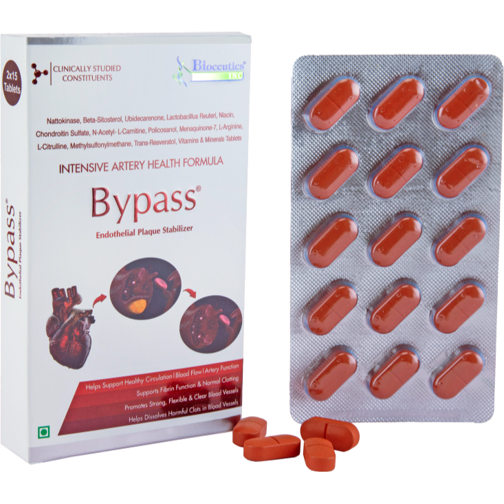 Bypass Intensive Artery Health Formula box and blister pack