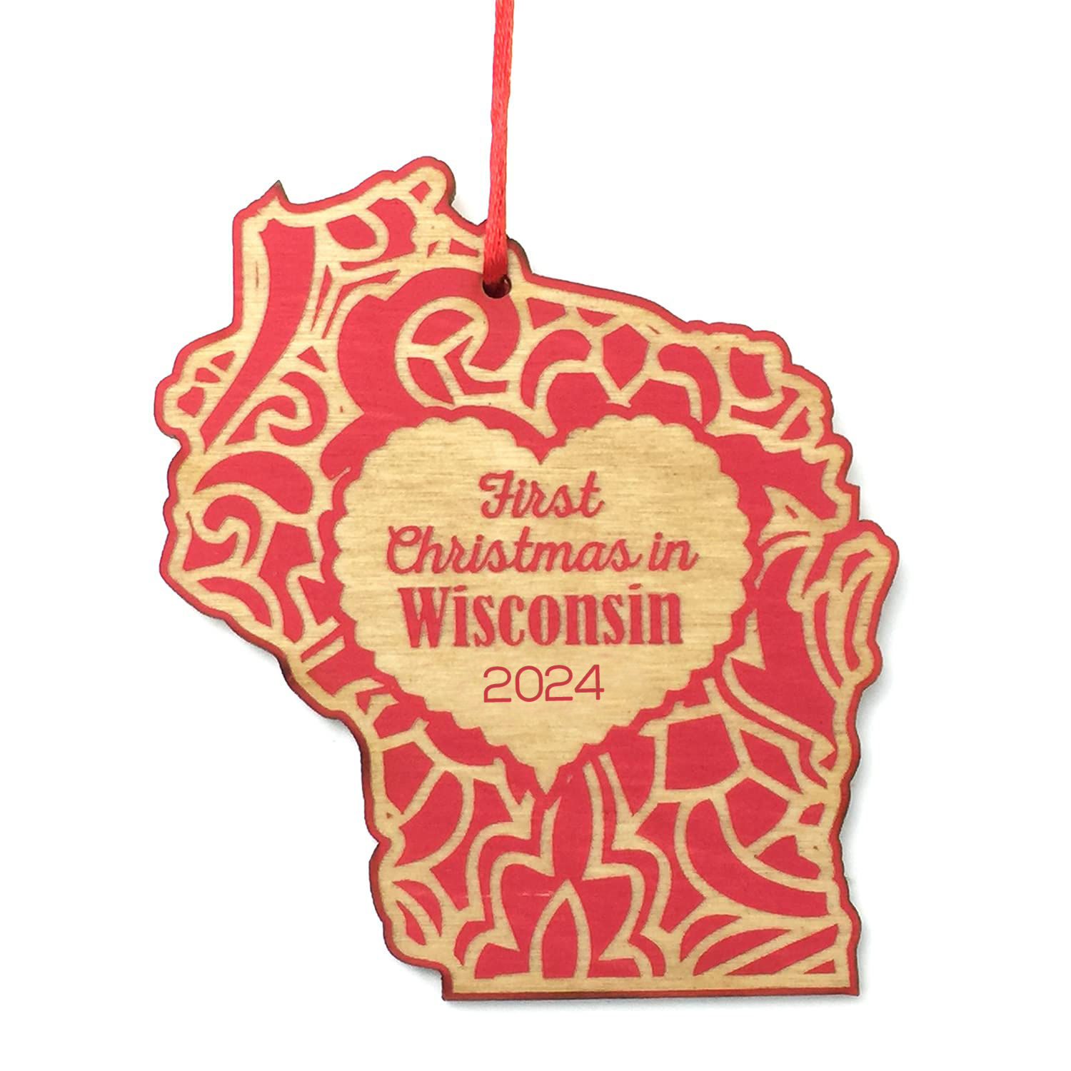 1st Christmas in Wisconsin 2024 Christmas Ornament