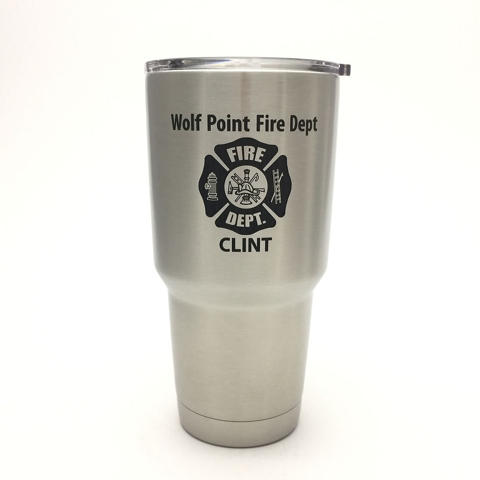 Thumbnail: Fire Dept. Design Engraved YETI Rambler