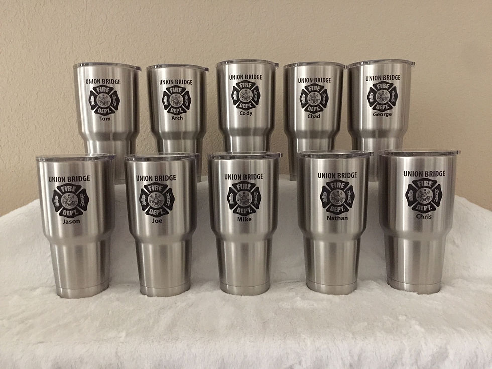 Thumbnail: Fire Dept. Design Engraved YETI Rambler